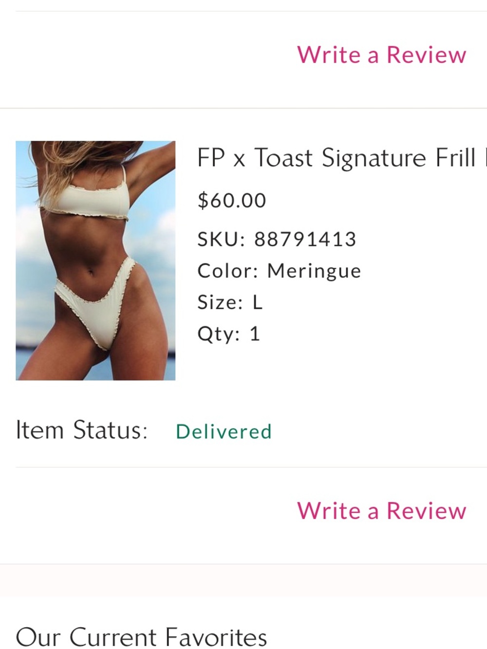 Meringue Signature Frill Bikini Bottom